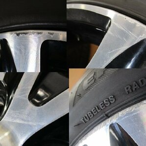 溝十分有り! ダイハツ タントカスタム キャストスタイル 純正 ホイール タイヤ 4本セット 15インチ 165/55R15 ウェイク キャンバス ムーヴの画像7