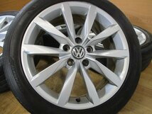 VW フォルクスワーゲン ゴルフⅦ ゴルフ7 ハイライン 純正 ホイール タイヤ 4本 5H-112 17インチ 225/45R17 2021年 ゴルフ 5 6 7.5 流用_画像2