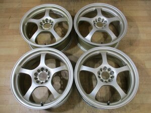 ゴールド 軽量 86 BRZ Impreza G4 スポーツ WRX GC8 STi XV Legacy B4 Forester Prius Wheels 4本 5H-100 17 Inch 7J+48