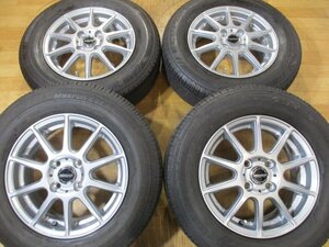 ホンダ フリード 装着に! WAREN 綺麗 ホイール 中古 タイヤ付き 4本セット 4H-100 14インチ 185/70R14 溝十分有り! ブリヂストン Maxrun