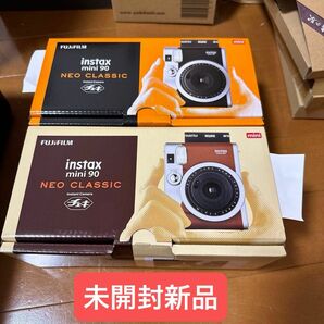 FUJIFILM instax mini 90 ネオクラシック ブラック　ブラウン　チェキ　2台セット