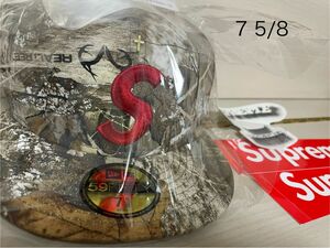 Supreme Gold Cross S Logo New Era RealTree Camo 7 5/8 newera cap