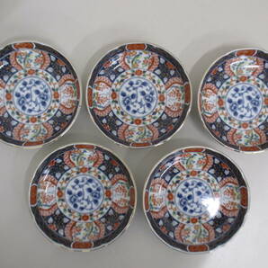 F10 第一陶器 小皿5枚セット レア レトロ 陶磁器 鳥柄 花柄 金彩 銘々皿の画像1