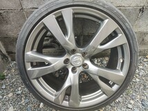 y51フーガタイプS純正20インチアルミホイール希少OPブロンズカラータイヤ付き 245/35R20 V37 V36 114.3 5H日産ハイグロスタイヤセット1スタ_画像4