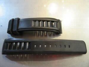 CHANEL Chanel rubber belt 21-18mm black 