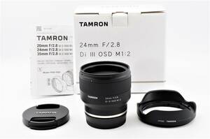 TAMRON AF 24mm F2.8 Di III OSD M1:2 SONY e-mount DiIII Di3 DiⅢ Di 3 Di Ⅲ タムロンレンズ ソニー Eマウント用