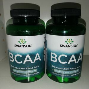 【2個セット】BCAA 分岐鎖アミノ酸 100粒 Swanson スワンソン