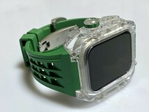 ★アップルウォッチバンド ラバーベルト カバー　Apple Watch ケース 49 ウルトラ　ultra スポーツ メンズ レディースG_画像2