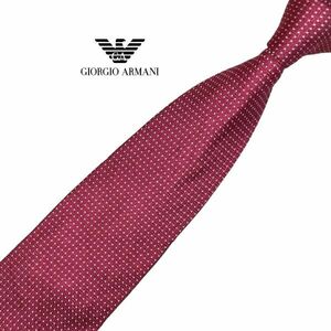 GIORGIO ARMANI 高級ネクタイ パターン柄 チェリーブロッサムカラー系 USED ジョルジオアルマーニ メンズ服飾小物 ネコポス可 中古 t847