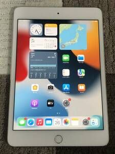 iPad mini4 WiFi 128GB зарядка 115 раз хорошая вещь первый период гарантия иметь бесплатная доставка 1 иен старт 