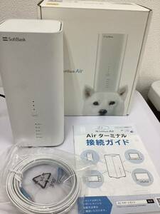 [1 иен старт ]SoftBank Air B610h-72a SoftBank Wi-Fi маршрутизатор Air терминал подключение гид имеется электризация OK!!