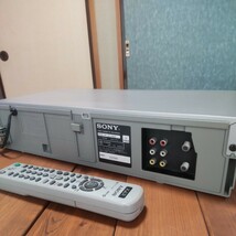 【可動品】ソニー　VHSビデオデッキ　SONY　SLV-NX35　リモコン付 　2004年製_画像5