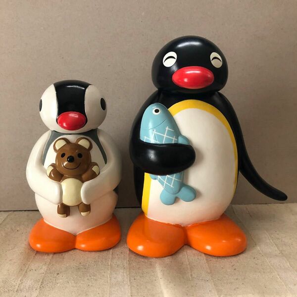 ピングー ピンガ 貯金箱 昭和レトロ ビンテージ　1998年製 フィギュア 非売品　2個セット