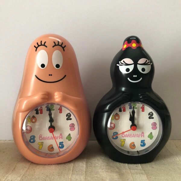 バーバパパ バーバママ 置き時計 1998年製　非売品