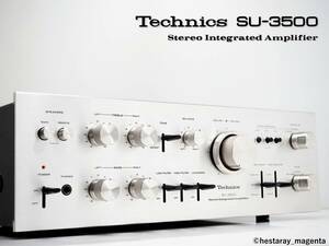 ☆ 【整備・レストア済、準美品】 Technics SU-3500　テクニクス　プリメインアンプ　当時86,800円 高級機　70年代国産ヴィンテージ機 ☆