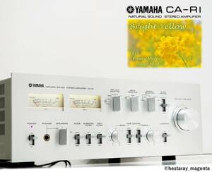 ★ 【整備・レストア済、準美品】 YAMAHA CA-R1　ヤマハ　プリメインアンプ　メーター照明LED化済　MC対応　取説付　70年代ヴィンテージ ★