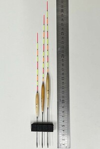 訳あり 深宙つり用 カヤ へら浮き ロングトップ 3本 セット 全長25/29/32cm FM123WK