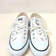 【値下げ】CONVERSE ALL STAR コンバース オールスター レザースニーカー 23.5 ホワイト 箱付き 1B905_画像2