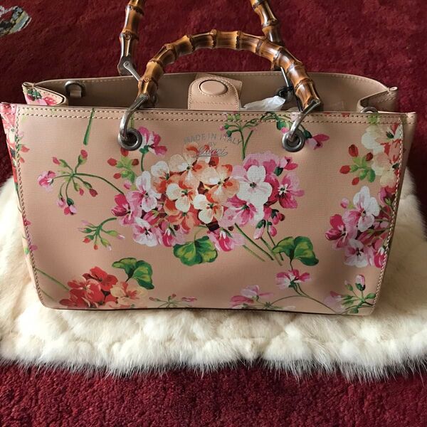 未使用 GUCCI バンブー2wayバッグ