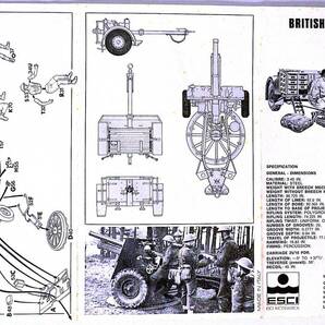 ESCI 1/72 英陸軍 チャーチル AMRCR装備型 マインローラー & 25ポンド野砲 プラモデル 2個まとめ売り 箱なし 未組立 送料無料の画像8