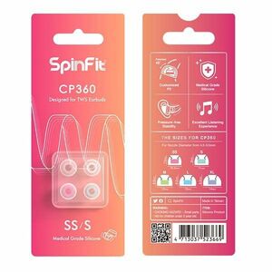 (2個セット)SpinFit CP360 S/SS 1ペア 完全ワイヤレスイヤホン用イヤーピース 新品未開封 