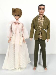 ビンテージ バブルカット バービー/ケン 人形 マテル 日本製 Barbie/Ken MATTEL 1960年代 レトロ ヴィンテージ