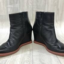 NZ852●MM6 MAISON MARGIELA ウェッジソール ブーツ●37 1/2●ブラック エムエムシックス メゾンマルジェラ 定価￥71.295-_画像3