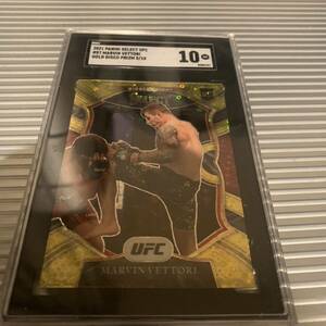 2021 Panini Select UFC Prizm GOLD Disco #87 Marvin Vettori RC /10 SP