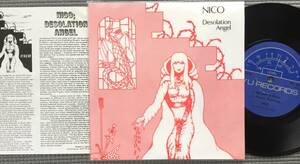 NICO DESOLATION ANGEL 4曲入りEP LIVE '71 VU RECORDS ブート VELVET UNDERGROUND APPRECIATION SOCIETY