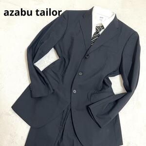 376 azabu tailor 麻布テーラー セットアップスーツ 48 ブラック3B