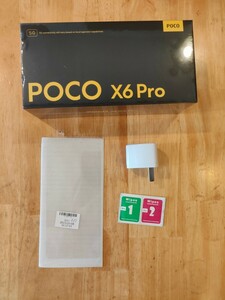 POCO x6 Pro 黒色　8GB 256GB 新品未開封　ガラスフィルム付 日本語対応　グーグルプレイ対応　コスパ最強スマホ xiaomi 14Tかと