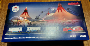 meruk Lynn HO 26615 Switzerland country . circus KNIE100 anniversary row car set 