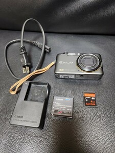 CASIO EXILIM コンパクトデジタルカメラSundisk4GB SDカードつき デジタル バッテリー付 ZOOM コンデジ