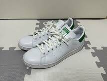 adidas アディダス STANSMITH スタンスミFX5502 中古 US9 27cm 白緑_画像1