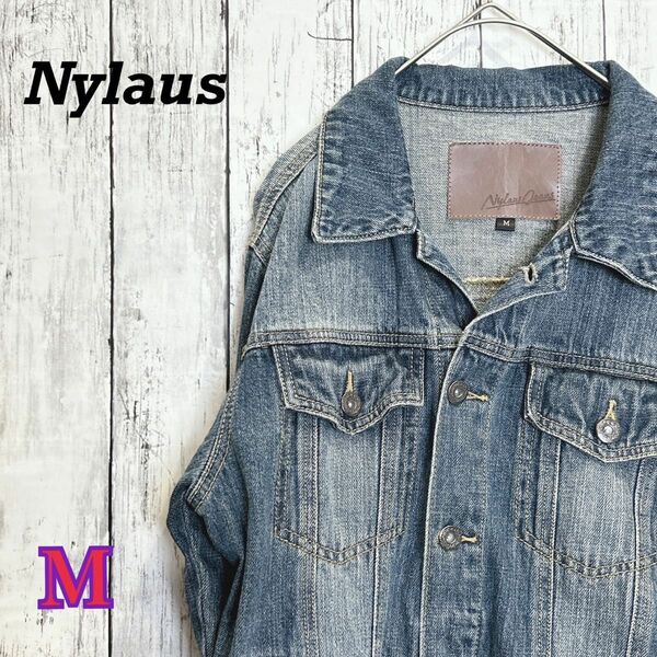 【セール中】Nylaus デニム　ジャケット　メンズ　レトロ　ビンテージ　M