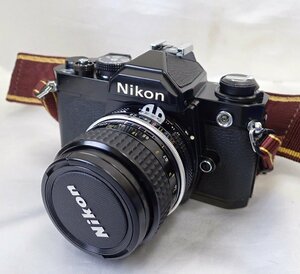 ◎ニコン Nikon FM NIKKOR 24mm 1:2.8 F2.8 一眼レフ フィルムカメラ 光学機器 ストラップ