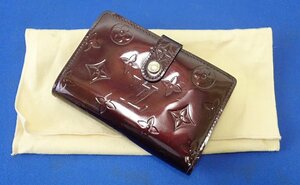 ◎LOUIS VUITTON　ルイ ヴィトン　ヴェルニ　ポルトフォイユ ヴィエノワ アマラント　M93521　財布　ウォレット