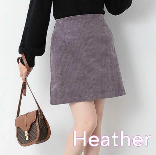 Heather コーデュロイミニスカート