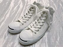 【試着のみ未使用】CONVERSE コンバース ジャックパーセル ホワイト 26cm ハイカット JACK PURCELL スニーカー_画像2