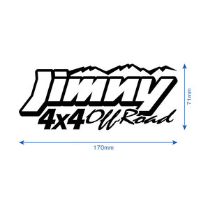 Jimny 4x4 OffRoad カッティングステッカー 2枚セット 170mm×71mm 送料無料!! ジムニー オフロードの画像2