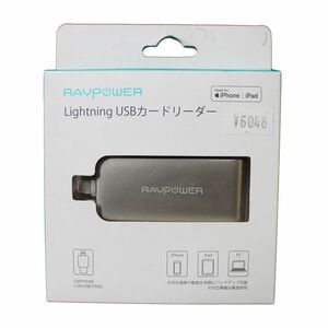 【未使用品】 RAVPower Lightning USB メモリーカードリーダー smasale-103C