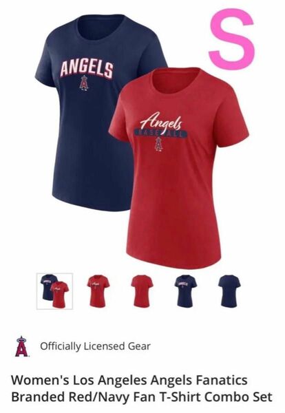 MLB公式ウィメンズ　ロサンゼルス　エンゼルスTシャツ２枚セット　Ｓ レディース