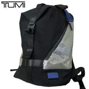 【美品】TUMI トゥミ TAHOE タホ フィンチ リュック レインカバー付き 大容量 ノートPC ブラック ブルー 青 黒 バックパック