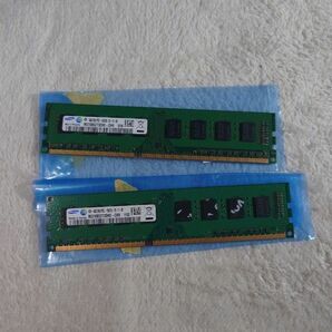 SAMSUNG製 DDR3-1333MHz PC3-10600U 4GB×2枚