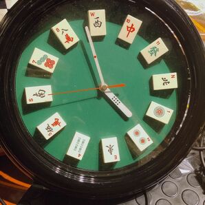 麻雀牌　掛け時計　掛時計 アナログ