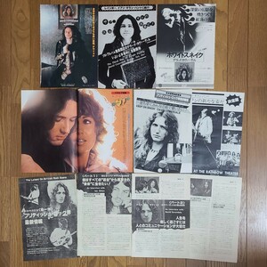 デイヴィッド・カヴァデール David Coverdale グラビア インタビュー White Snake 雑誌レコード広告 1977年【切り抜き】Ian Gillan