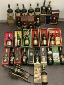 古酒 大量まとめ 26本セットブランデー ナポレオン コニャック カミュ 1970〜1990年頃の品