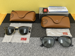 1円スタート レイバン Ray-Ban サングラス RB4259 5020 150 RB3016 クラブマスター 5121 145 2点セット