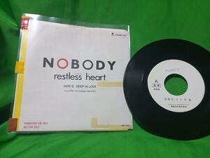 非売品 プロモ EP レコード NOBODY - restless heart