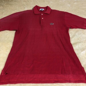 LACOSTE ラコステ 半袖ポロシャツ　S USA製　大きめ　USサイズ　20-0714-01